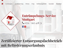 Tablet Screenshot of entruempelungs-service-stuttgart.de